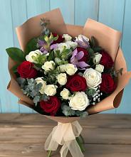 Букет цветов из:  Розы и Альстромерии в Лукерьино