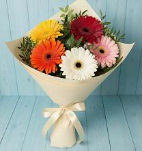 Букет цветов из:  Герберы в Лукерьино