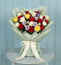 Букет цветов из:  Розы #REPLACE_PRED# Лукерьино