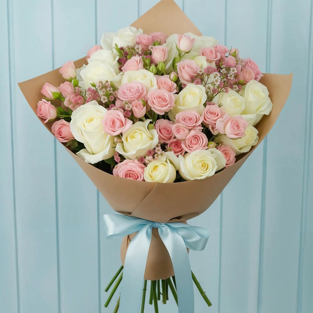 Букет цветов из: Розы в Лукерьино