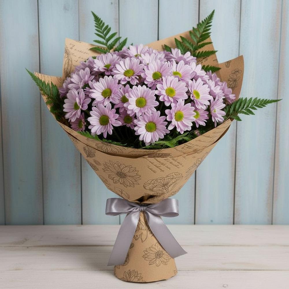 Букет цветов из: Хризантемы в Лукерьино