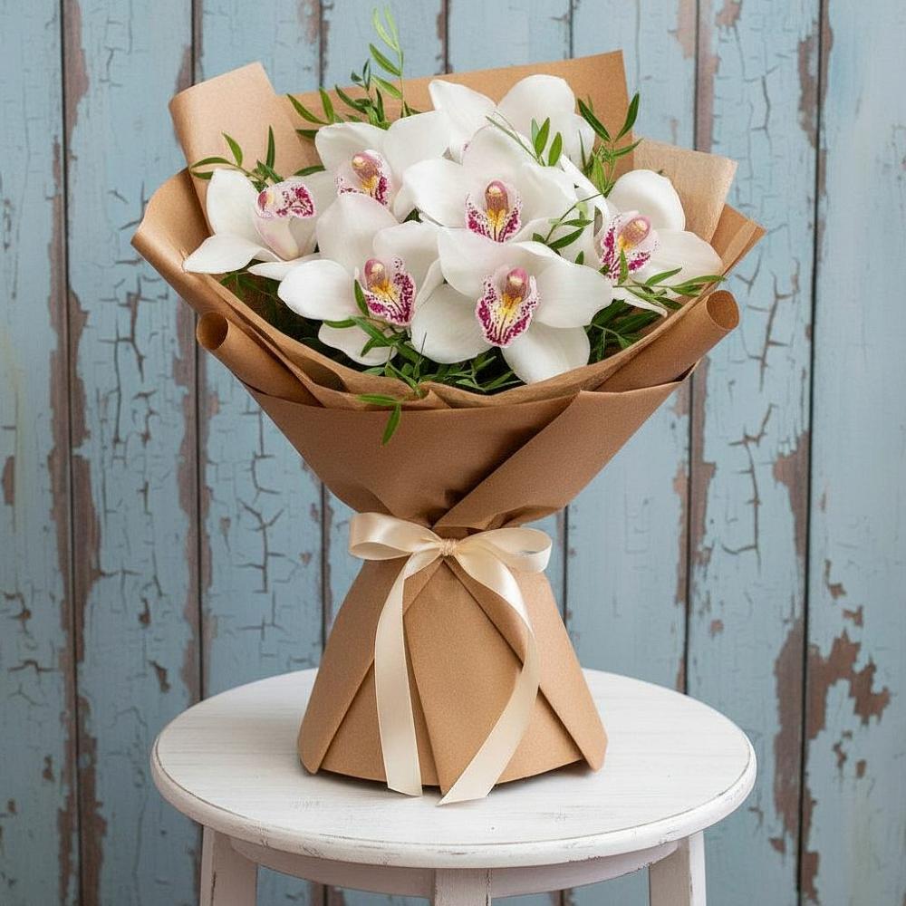 Букет цветов из: Орхидеи и Розы в Лукерьино