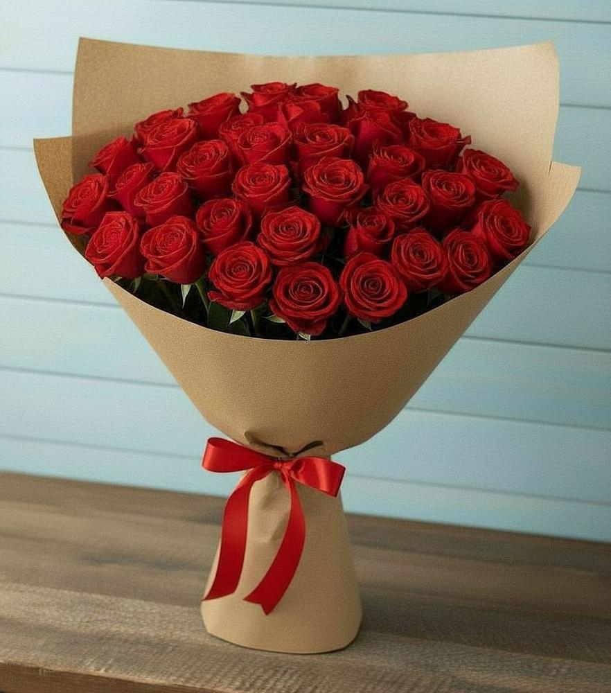 Букет Красные розы Милано в Лукерьино