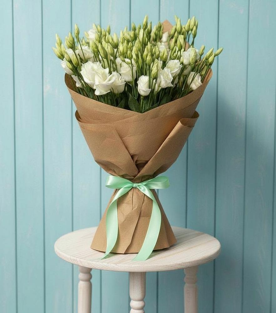 Букет цветов из: Лизиантусы в Лукерьино