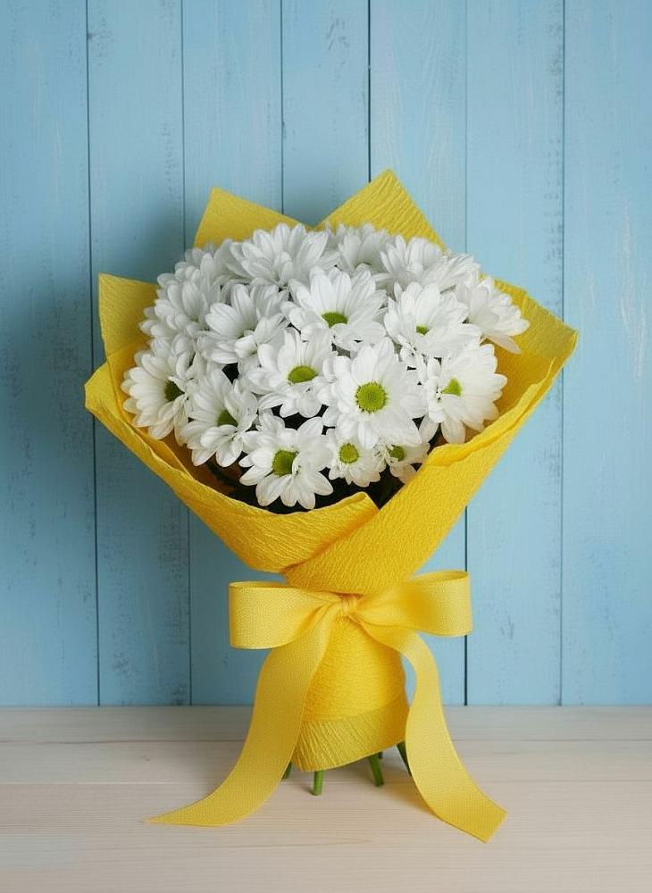 Букет цветов из: Хризантемы в Лукерьино