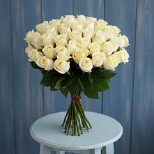 Букет 51 Белая роза Эдлесс Лав #REPLACE_PRED# Лукерьино