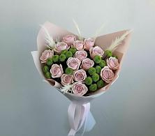 Букет цветов из:  Розы и Хризантемы в Лукерьино