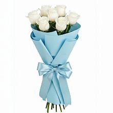 Букет 7 белых роз Проуд #REPLACE_PRED# Лукерьино