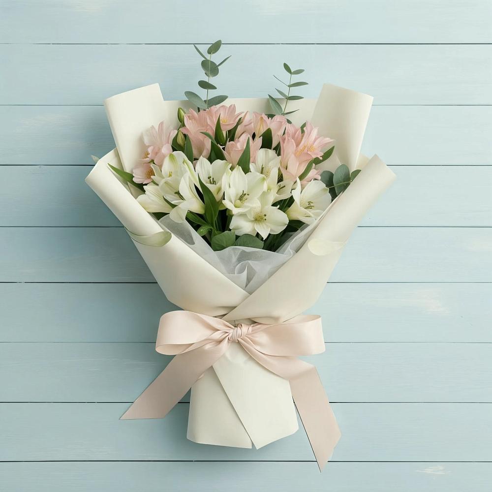 Букет цветов из: Альстромерии в Лукерьино