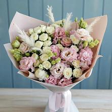 Букет цветов из:  Альстромерии и Розы в Лукерьино